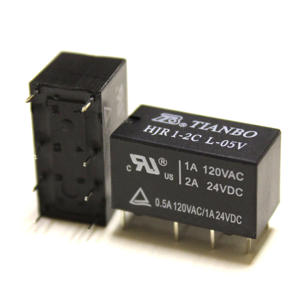 Реле 5V 2A HJR1 DC 5V-2A-2C 20,5*10*12мм 8pin под пайку