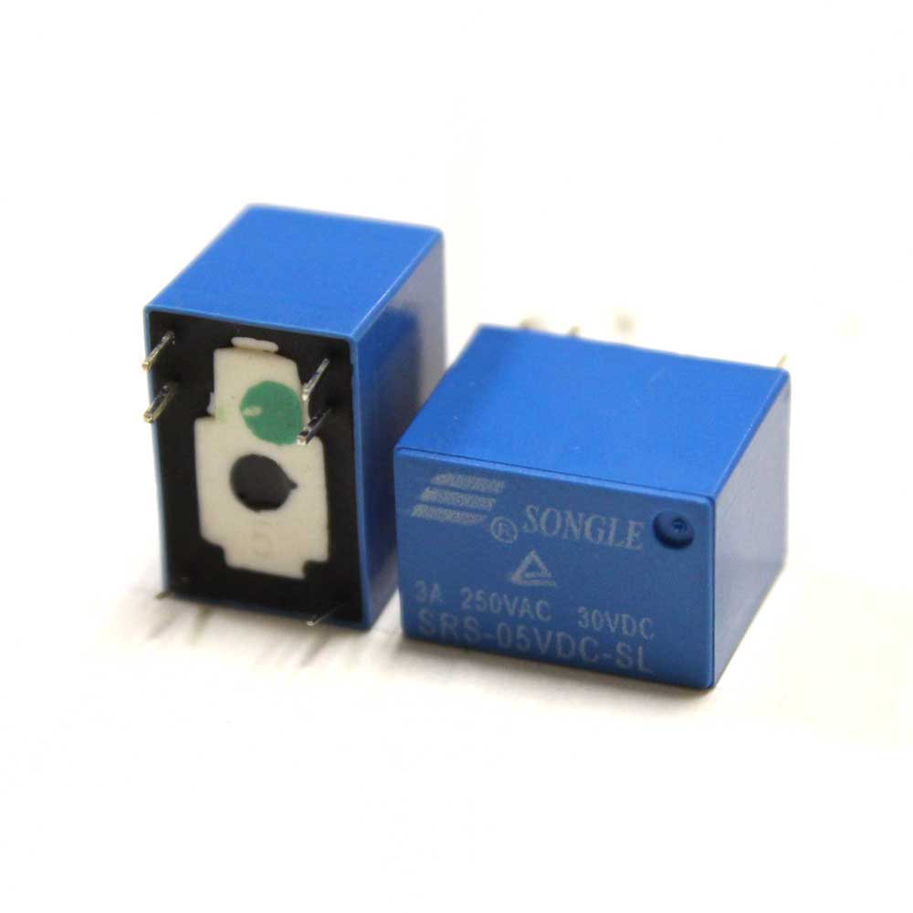 Реле 5V 3A SRS (4100) DC 5V-3A-1C 15,5*10,5*11,5мм 6pin под пайку