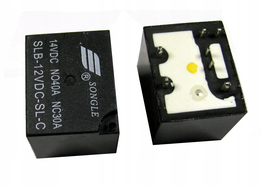 Реле 12V 30A SLB(4119) DC12V-30A-1A 26,0*21,0*21,0мм 7pin под пайку