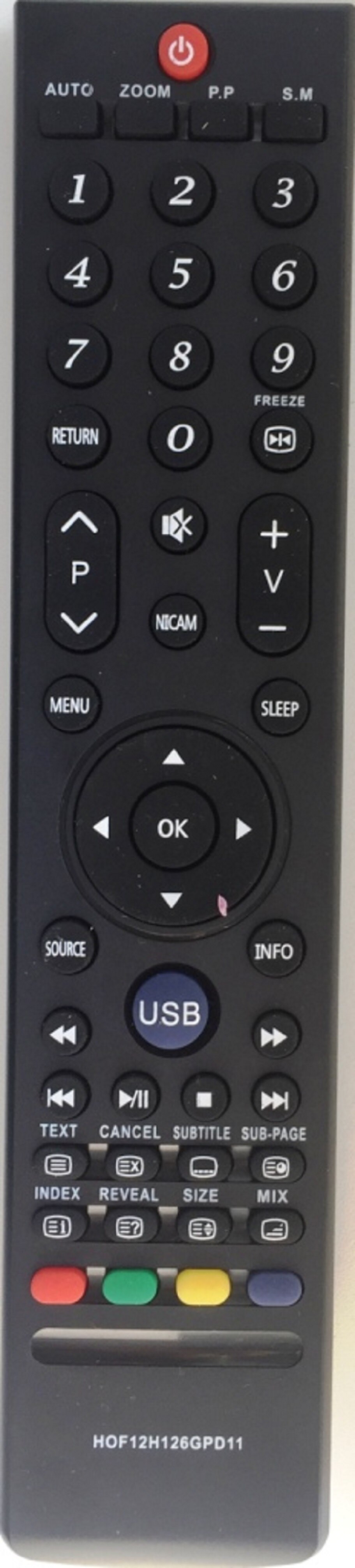 Пульт Supra, Irbis, Erisson HOF11K144GPD4, HOF12H126GPD11, HOF12E681GPD11, HOF12G369GPD12 LCD TV