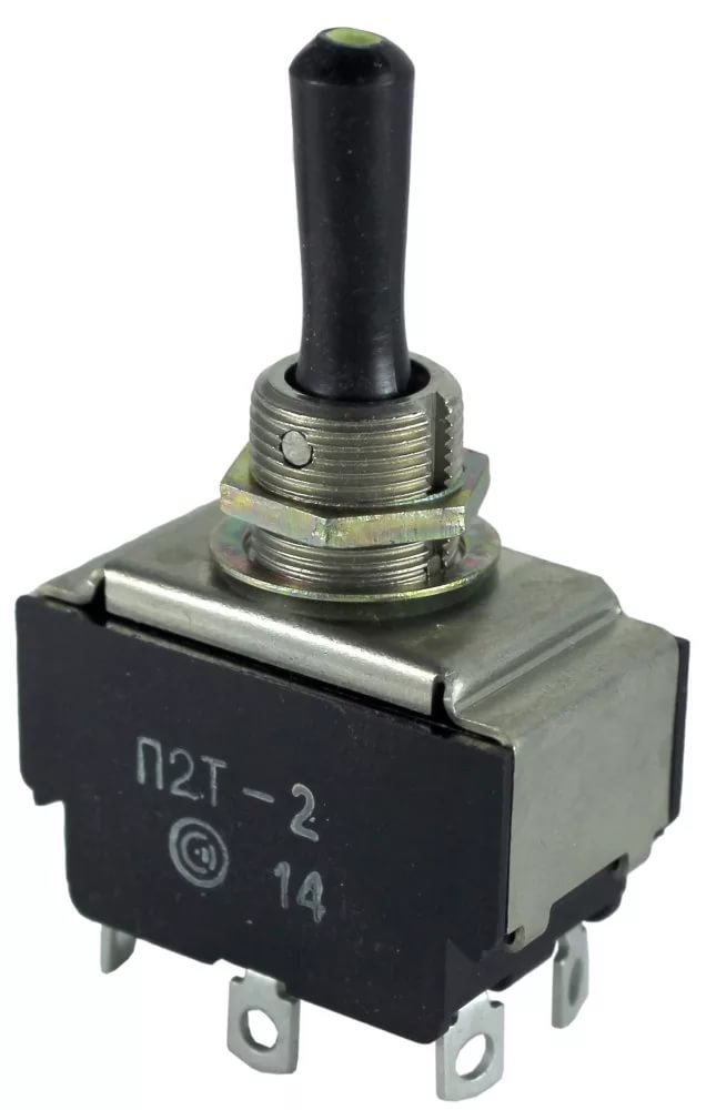 Тумблер П2Т-2 on-off-on 3гр.конт ( 6конт. 250В 6А)