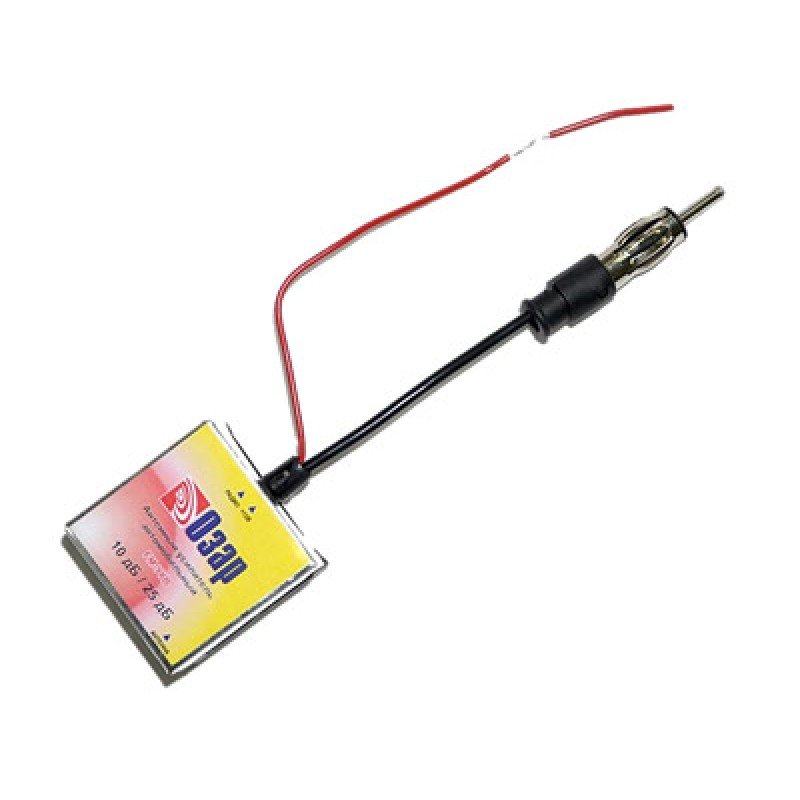 Антенный усилитель для автомагнитол УКВ-FM 25дБ 12V