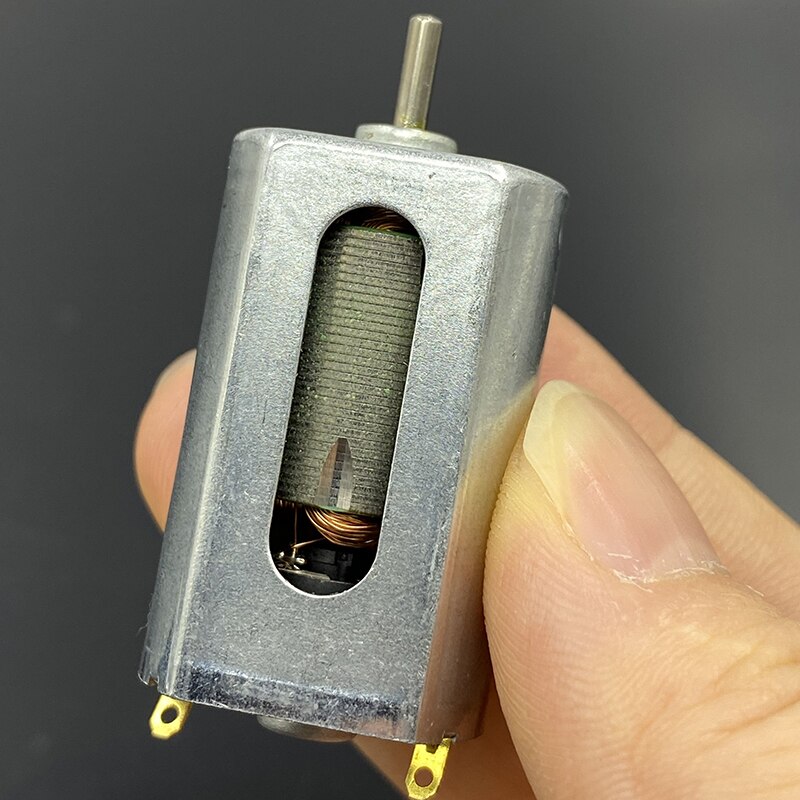 Двигатель 12V DC FK-180 (6-18V, 32*20*15,4мм, D/Lвала-2/7мм) (8600-27000 об/мин)