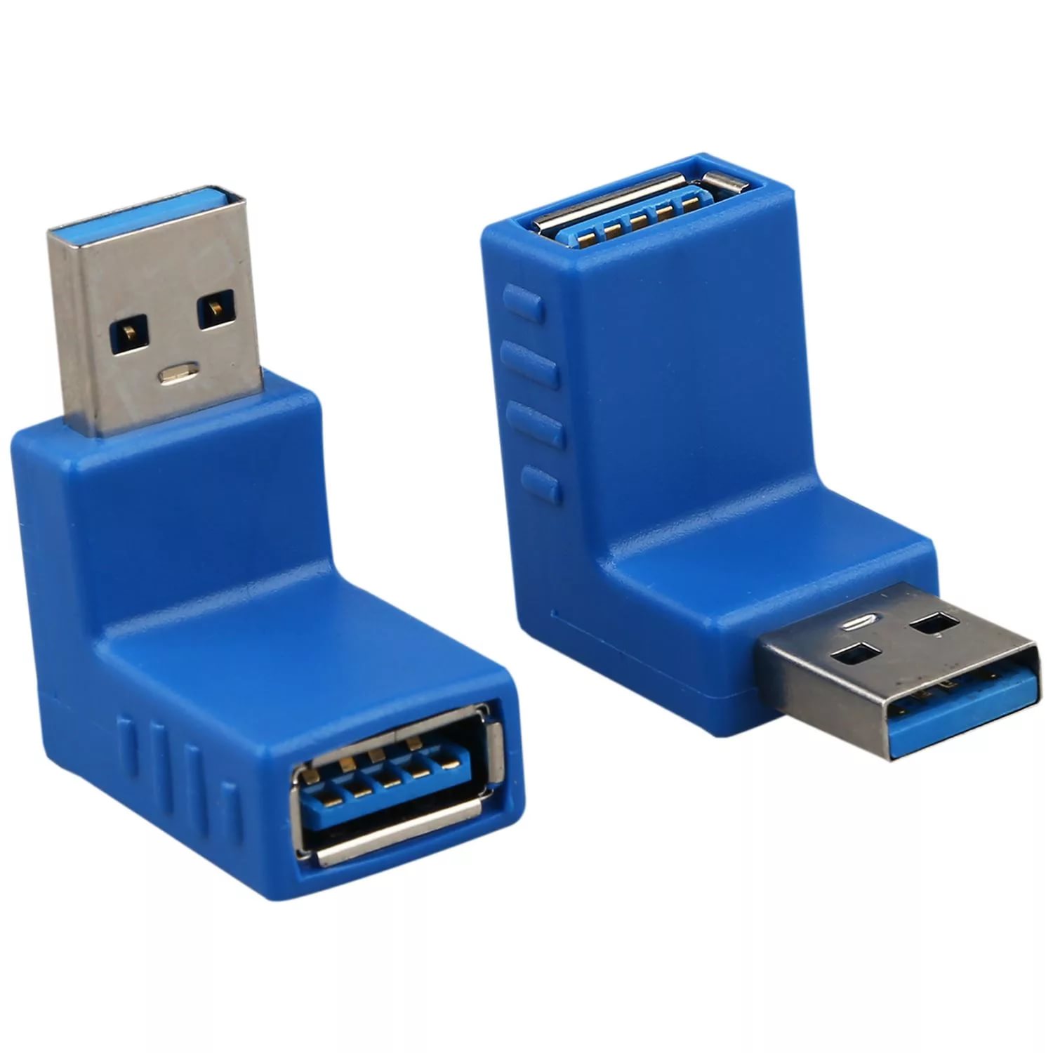 Переходник шт.USB 3.0 - гн.USB 3.0 угловой ЛЕВЫЙ