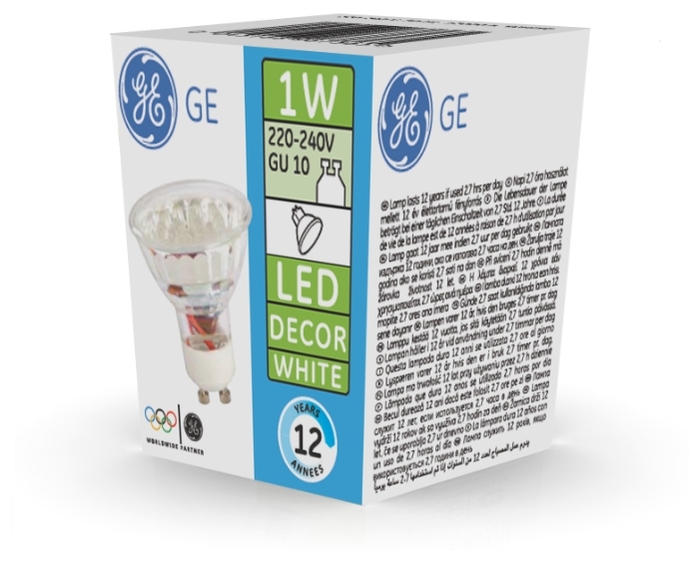 Лампа светодиодная General Electric 1Вт GU10 96736