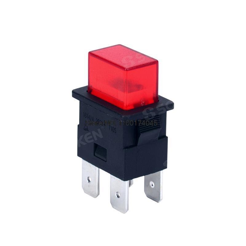 Переключатель PS23-16 4pin 16А 250V on-off 21*15*31мм прямоуг. для пылесоса, отпаривателя