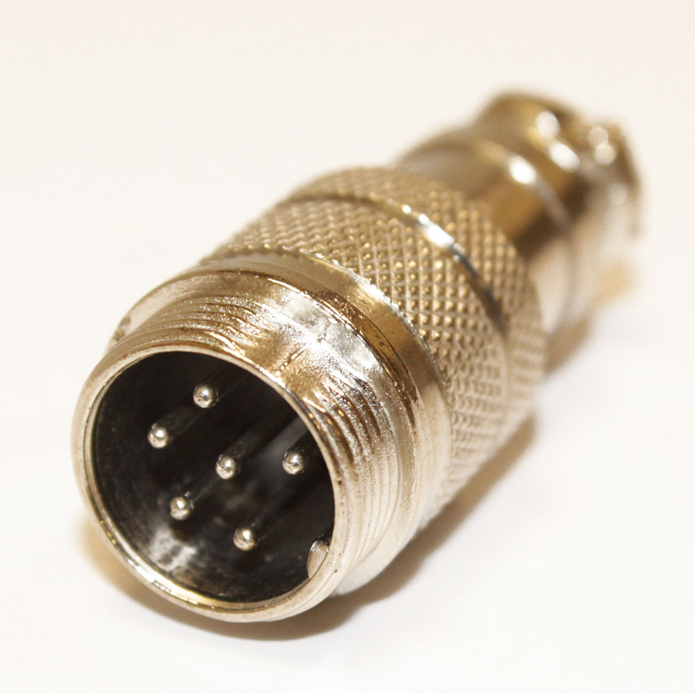 Штекер MIC16 6pin 16мм 7А 125В на кабель, 1шт