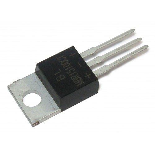 Диод Шоттки MBR15100CT 15A 100V TO220-3 сдвоенный