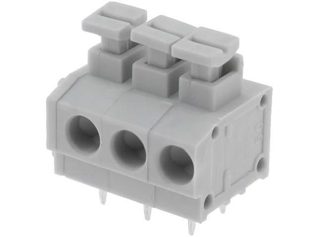 Клеммник самозажимной 3 конт. DG235-5.0-03P-11 на плату