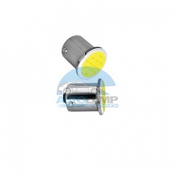 Автолампа светодиодная 12v (21w) T25 BA15d (2конт) COB, белые (стоп-сигнал, задний ход)