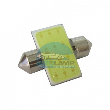Автолампа светодиодная T10*31-COB12, салонная, 12V