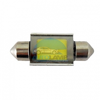 Автолампа светодиодная T10*36-3W-COB, салонная, 12V 1136