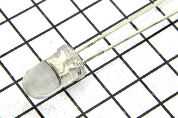 Светодиод для светофора 5мм FYL-5014 LURC1H-TL красный 6500mcd 20mA 30° 3,2V
