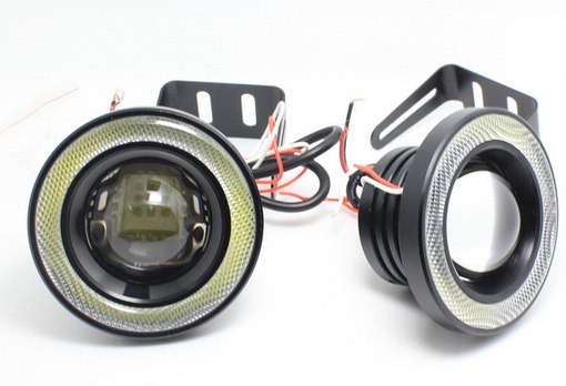 Фары светодиодные ходовые огни DRL-R76 с линзой R76 , 2шт.