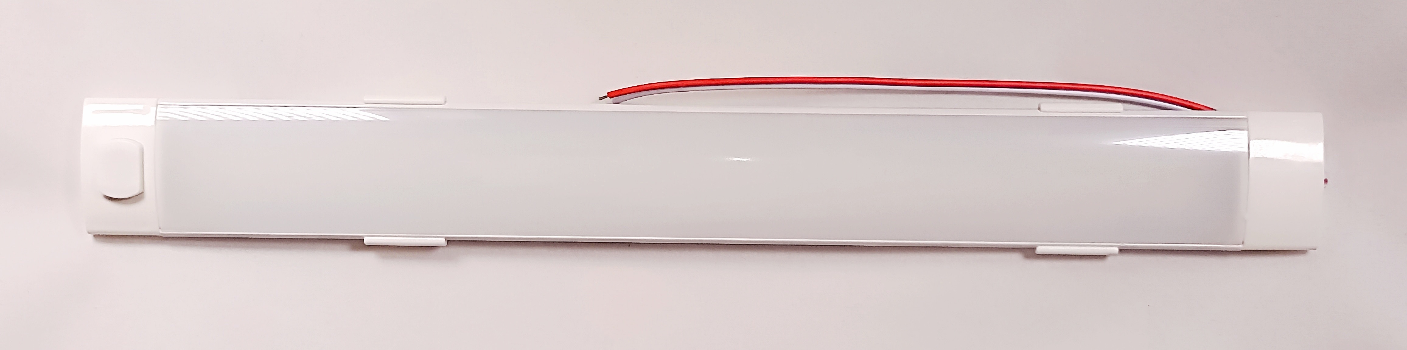 Площадка светодиодная салонная 120LED(5*35*300мм), кнопка ВКЛ, скотч+болты,12W, металл, 9V-32V, 1шт.