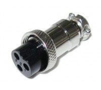 Гнездо MIC16 3pin 16мм 7А 125В кабель 1шт