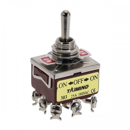 Тумблер E-TEN-303 9pin 380V 15А on-off-on