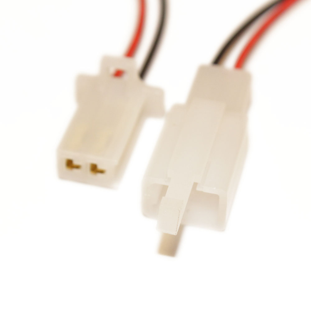 Коннектор 2pin с проводами 300мм (шт+гн) '1007 AWG24 2x2.85mm'