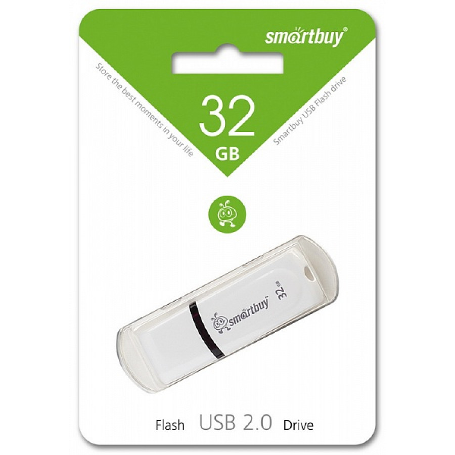 Карта памяти Smart Buy 32Gb USB Crown White (SB32GBRW-W)