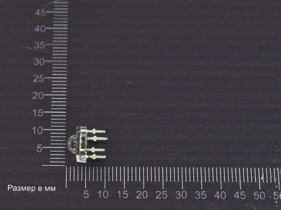 Светодиод 2,5v d=5мм; (1500mcd <75°>) ЖЕЛТЫЙ 'Пиранья' FYLF-1130UYC