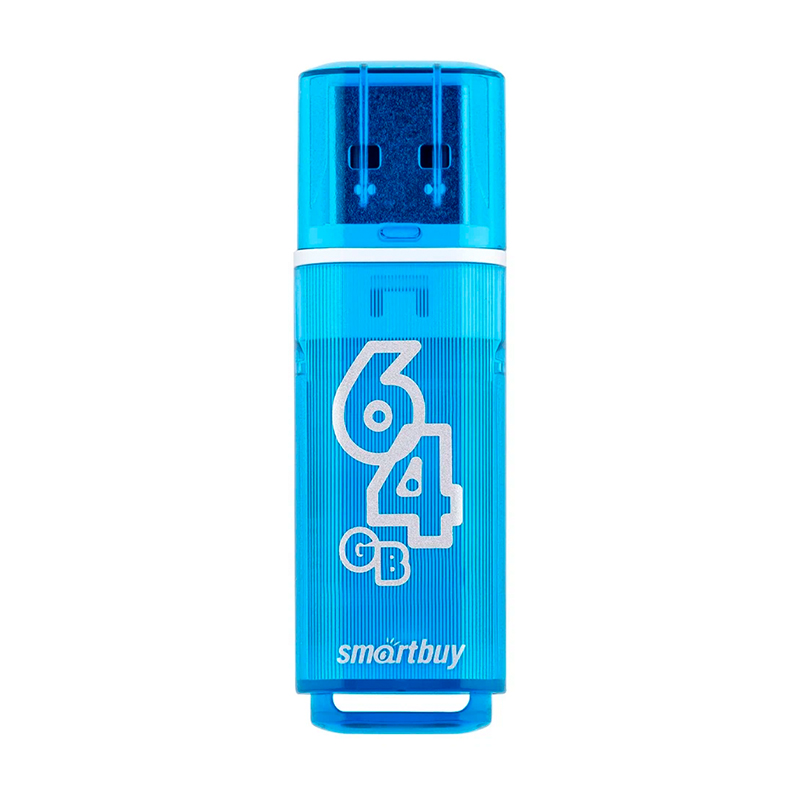 Карта памяти Smart Buy Glossy 64Gb синий