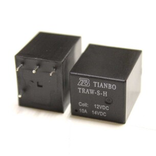 Реле 12V 10A HLS-4117 DC12V-10A-1А 17,5*15*19,5мм 4pin под пайку