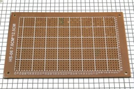 Плата макетная 1 сторон. 76*125мм 0,95кв.дм гетинакс