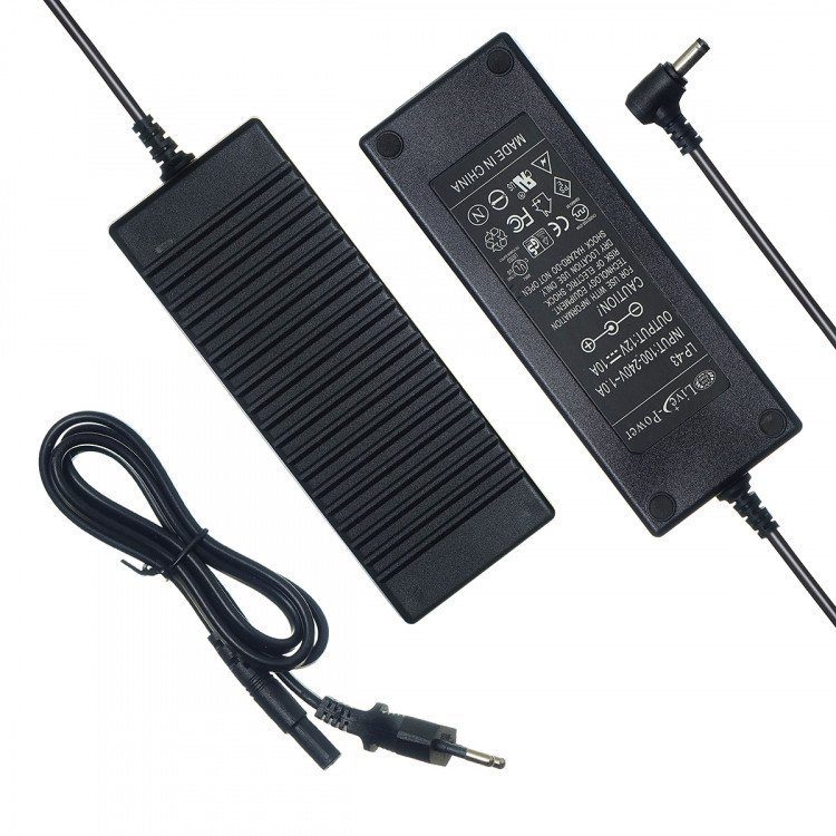 Блок питания импульсный 12V 10A =8А шт.2,5*5*9мм, корпус LP-43