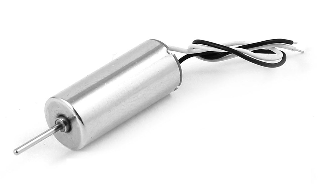 Двигатель  4.2V RC716BW (L/Dдвиг-16/7мм, L/Dвала-10/1мм, 55000 об/мин, 0.1А, выводы ч/б) для авиамоделей