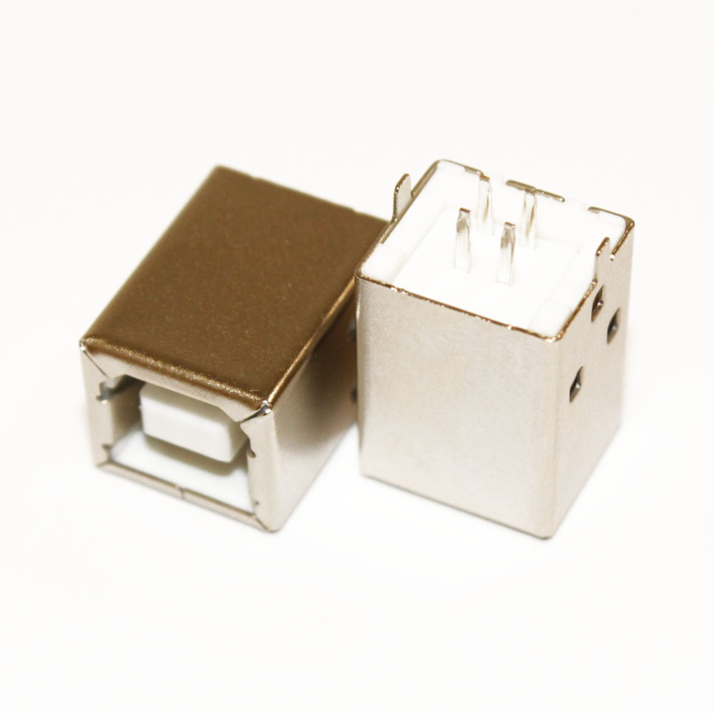 Гнездо USB B на плату (выводы параллельно плоскости) USBB-1J-F