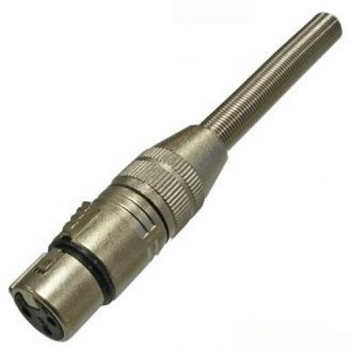 Гнездо Canon XLP 3pin на кабель , металл с пружиной TD-365