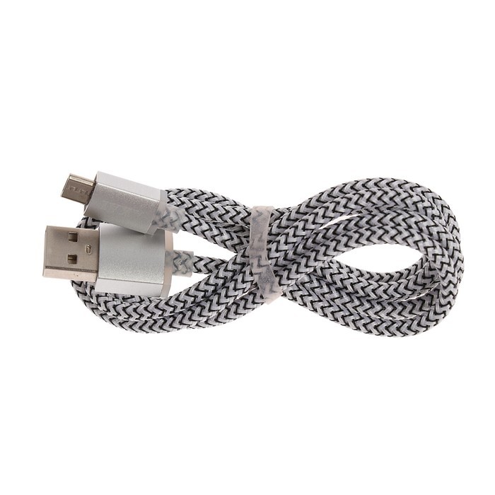 Шнур шт.microUSB-шт.USB 1А 1м
