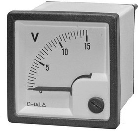 Вольтметр стрелочный DC 15V (48*48мм, 44*44мм устан.)