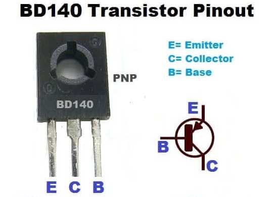 Транзистор имп. BD140 TO126 (кт814Г) pnp 80V 1,5А 12,5Вт