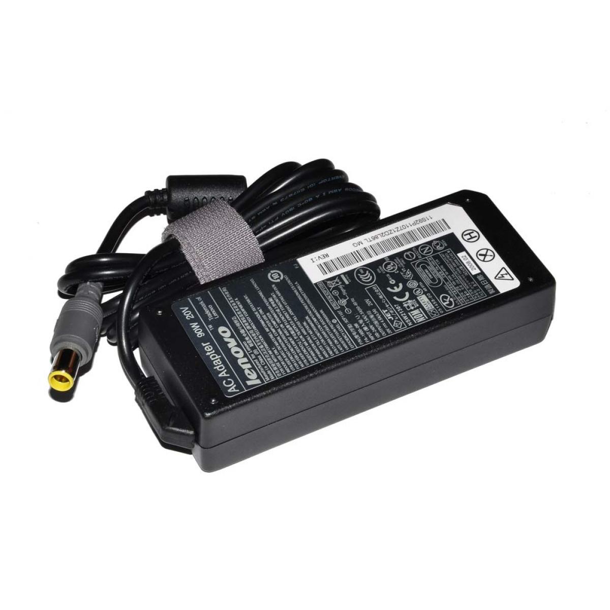 Блок питания импульсный 20V 4,5A  90W шт.1,0*7,9мм (внутри 'pin') Lenovo корпус под шнур 3pin