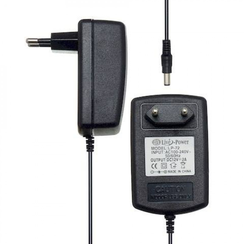Блок питания импульсный импульсный 12V 2A 24Вт шт.2,1*5,5*9мм в розетку