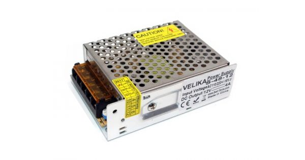 Блок питания импульсный встраиваемый 12V 5A корпус alx-15, 110*78*35мм