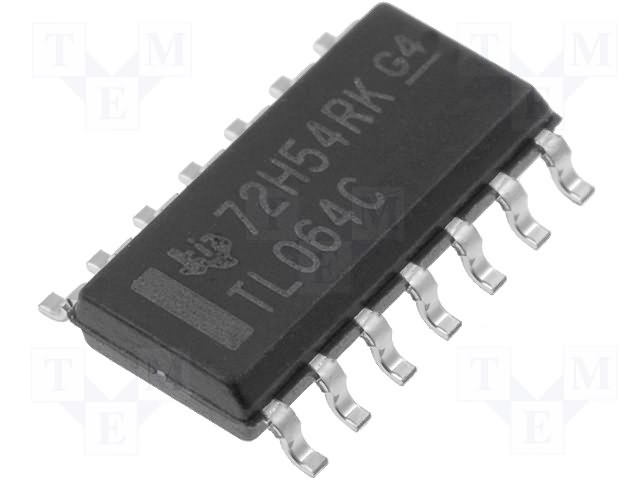 Микросхема имп. TL064CD smd SO14
