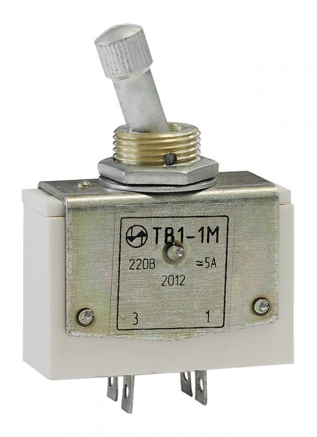 Тумблер ТВ1-1 on-off ( 4pin 250В 5А)