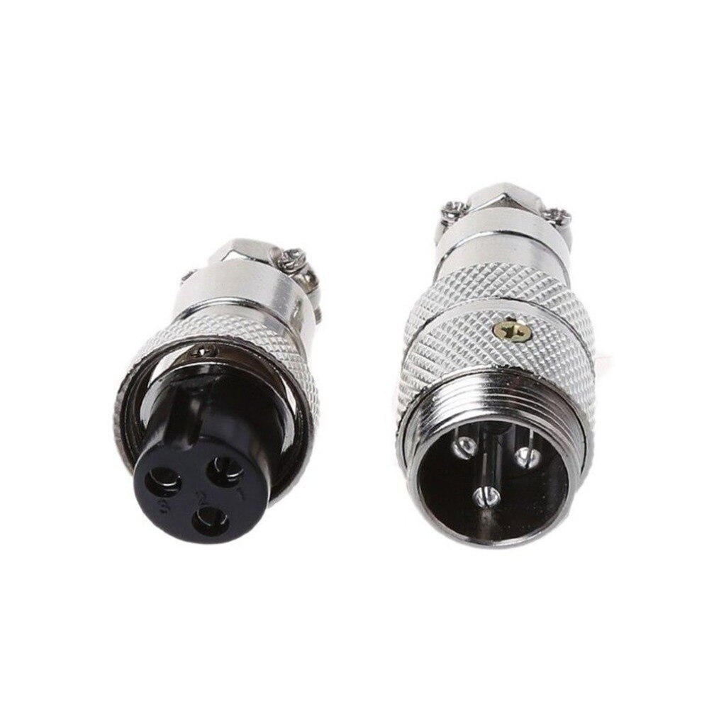 Штекер+гнездо MIC16 3pin 7А 125В кабель/кабель (пара)