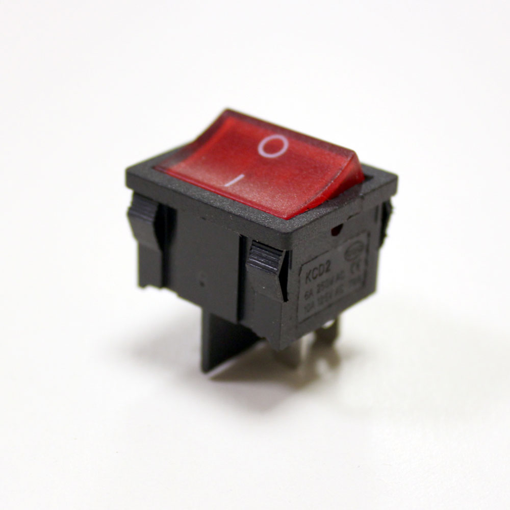 Переключатель с подсветкой MIRS-201-4 4pin 6А 250V on-off 22*19мм