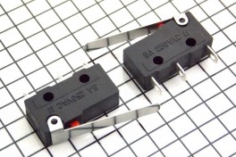 Переключатель концевой 20*10мм KW4-3 5A 250V 3-конт планка 25мм