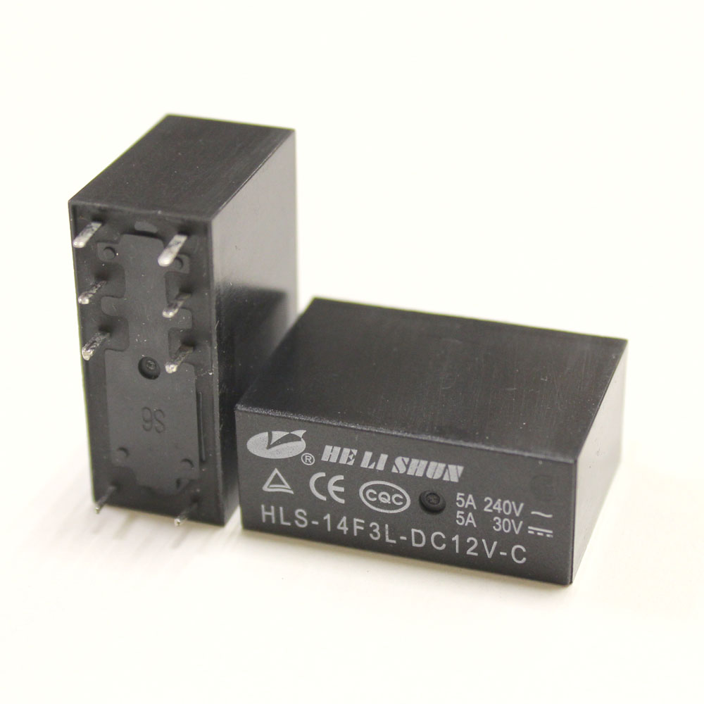 Реле 12V 5A HF140FF/-14F-3 [HLS] DC12V-5A-1C 29*12,6*20,6мм 8pin под пайку