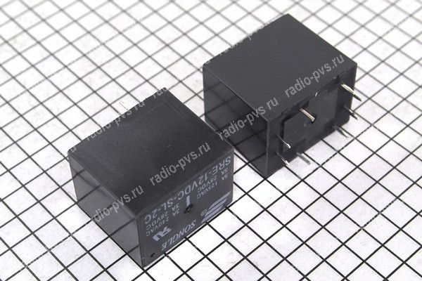 Реле 12V 5A SRE-12VDC-SL-2C (DC12V) 19*16*19мм 8pin