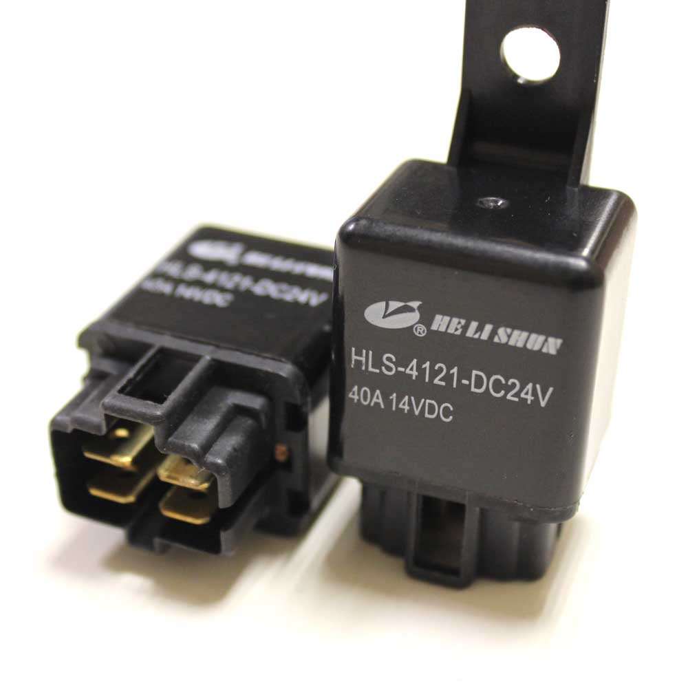 Реле 24V 30A  HLS-4121 DC24V-30A-1C 27,7*23*29,3мм 4pin под разъем 6,3мм авто