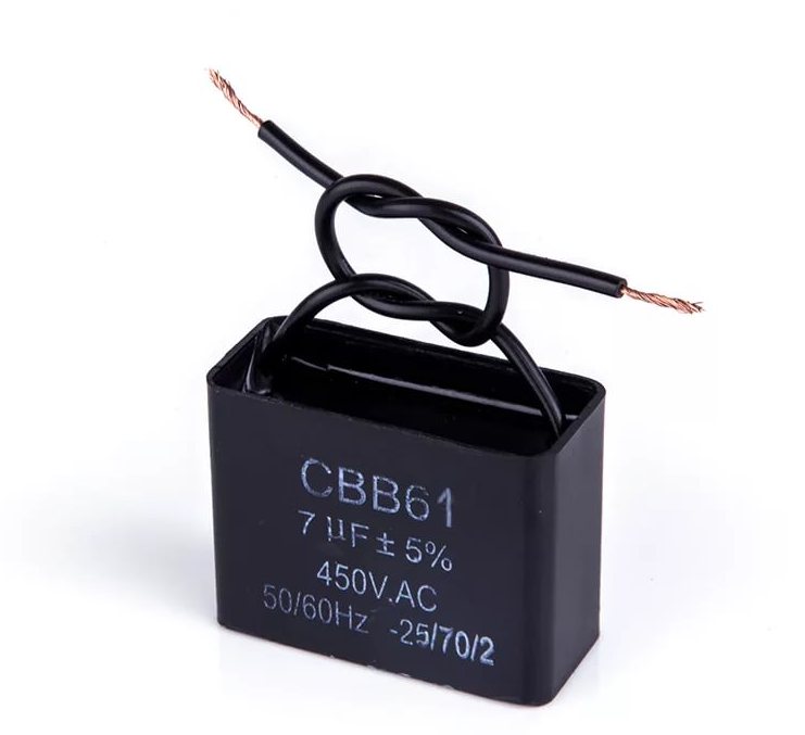 Конденсатор CBB-61 0,25*630 мкф/в 50Hz 38*30*38мм гв пусковой