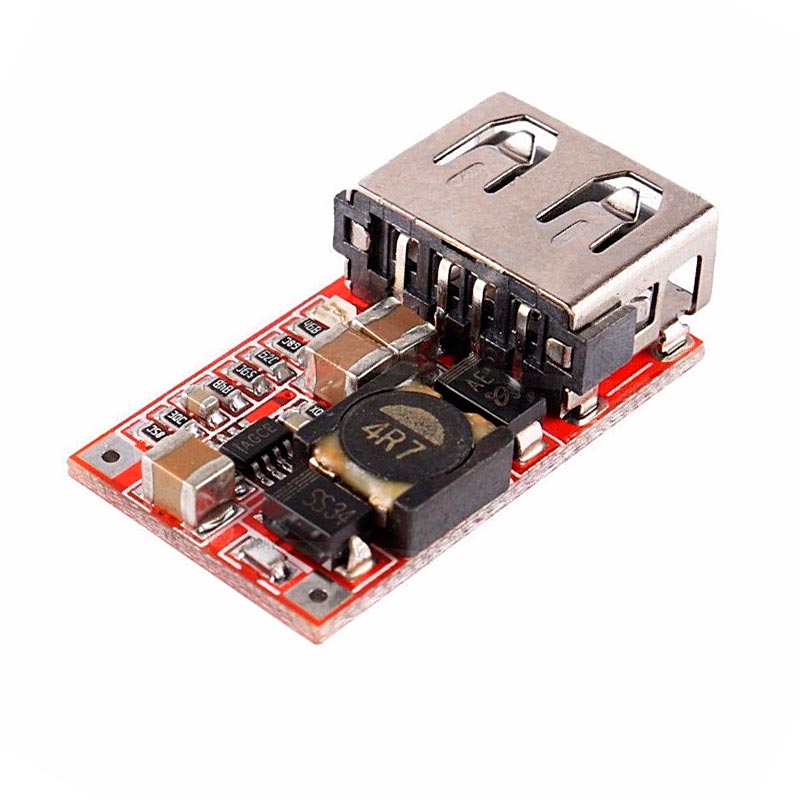 Преобразователь понижающий Модуль:DC-DC вх.  6-24V - вых. 5V, до 3А, USB разьём