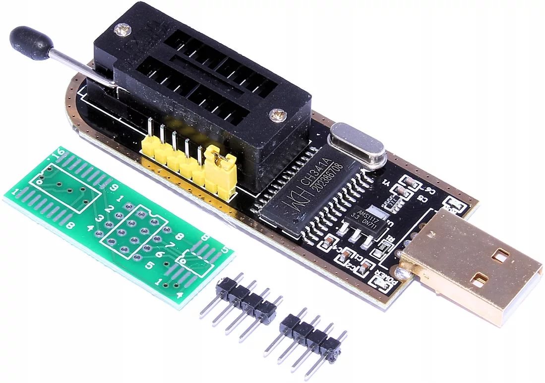 USB программатор CH341A Pro 24 EEPROM, 25 SPI FLASH  USB порт'