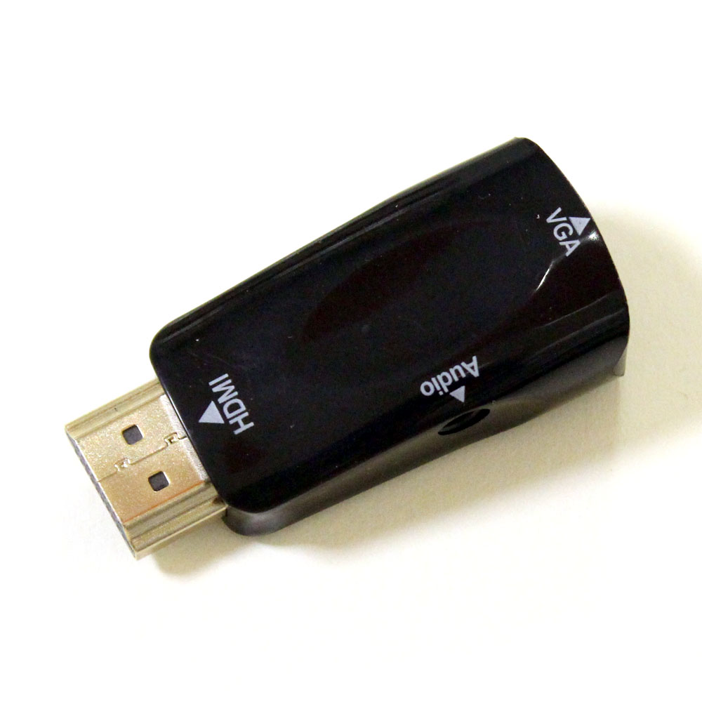 Конвертер шт.HDMI-гн.VGA + AUX 3,5мм переходник
