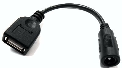 Переходник гн.2,1*5,5мм - гн.USB